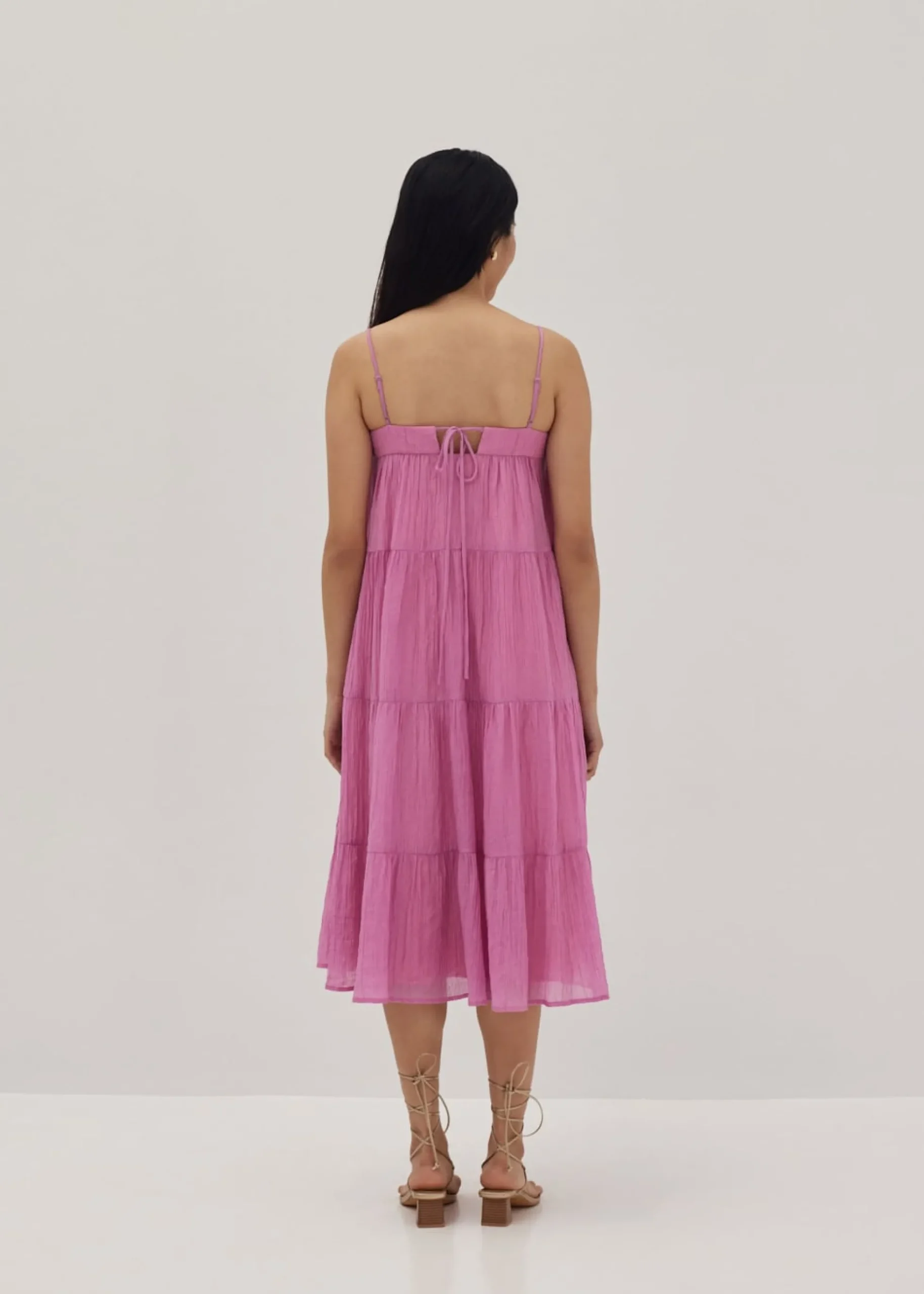 Jaimie Tiered Swing Midi Dress