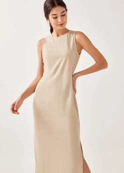 Jarlo Low Back Twist Maxi Dress