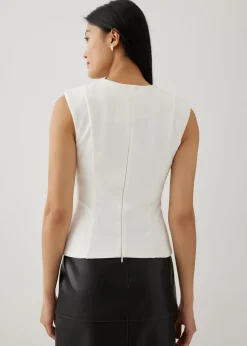 Jayne Padded Square Neck Bustier Top