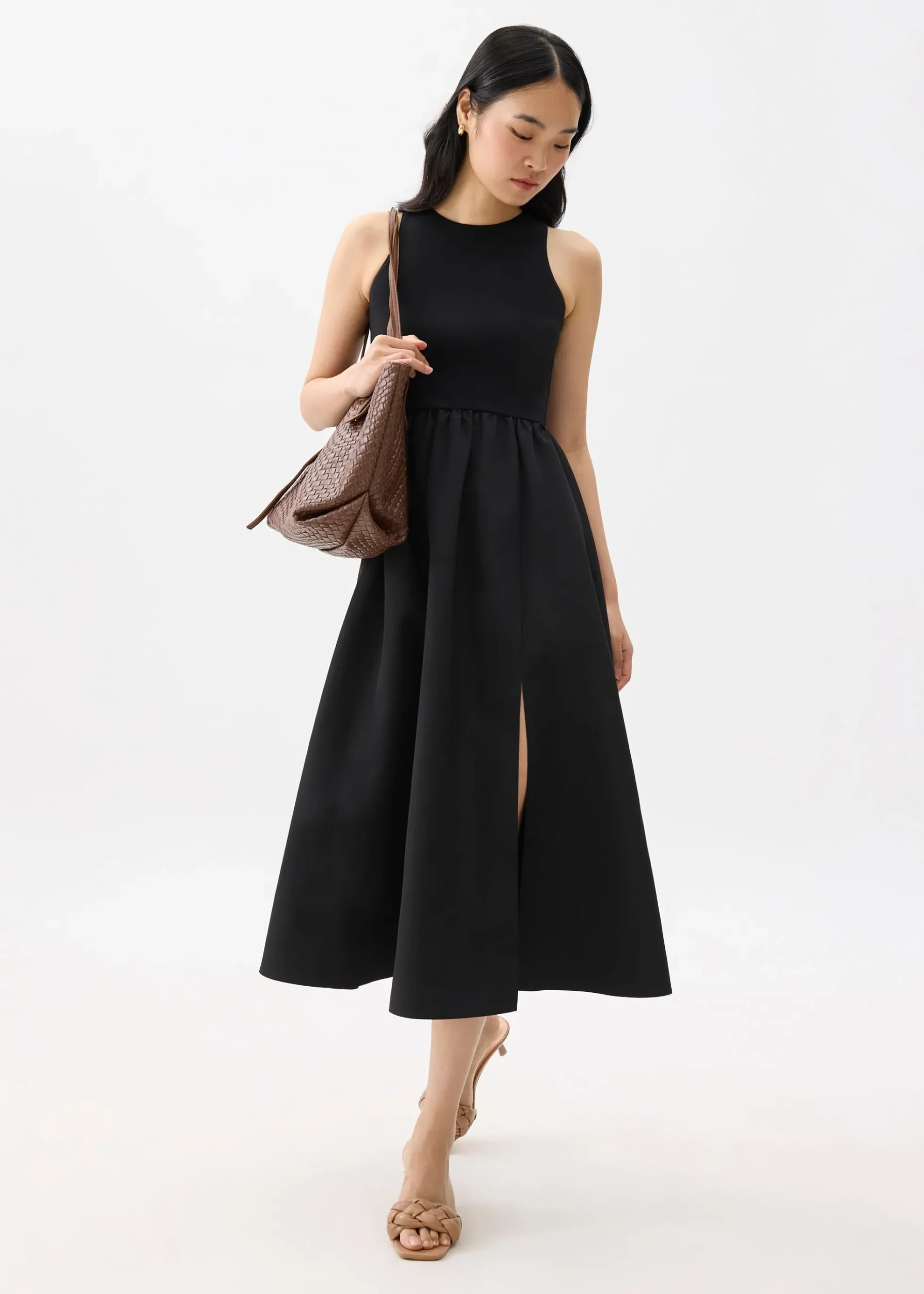Jersey Fit & Flare Midaxi Dress