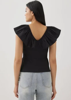 Jewell Fitted Ruffle Top