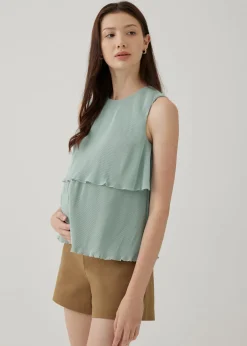 Jezebel Pleat Shell Top