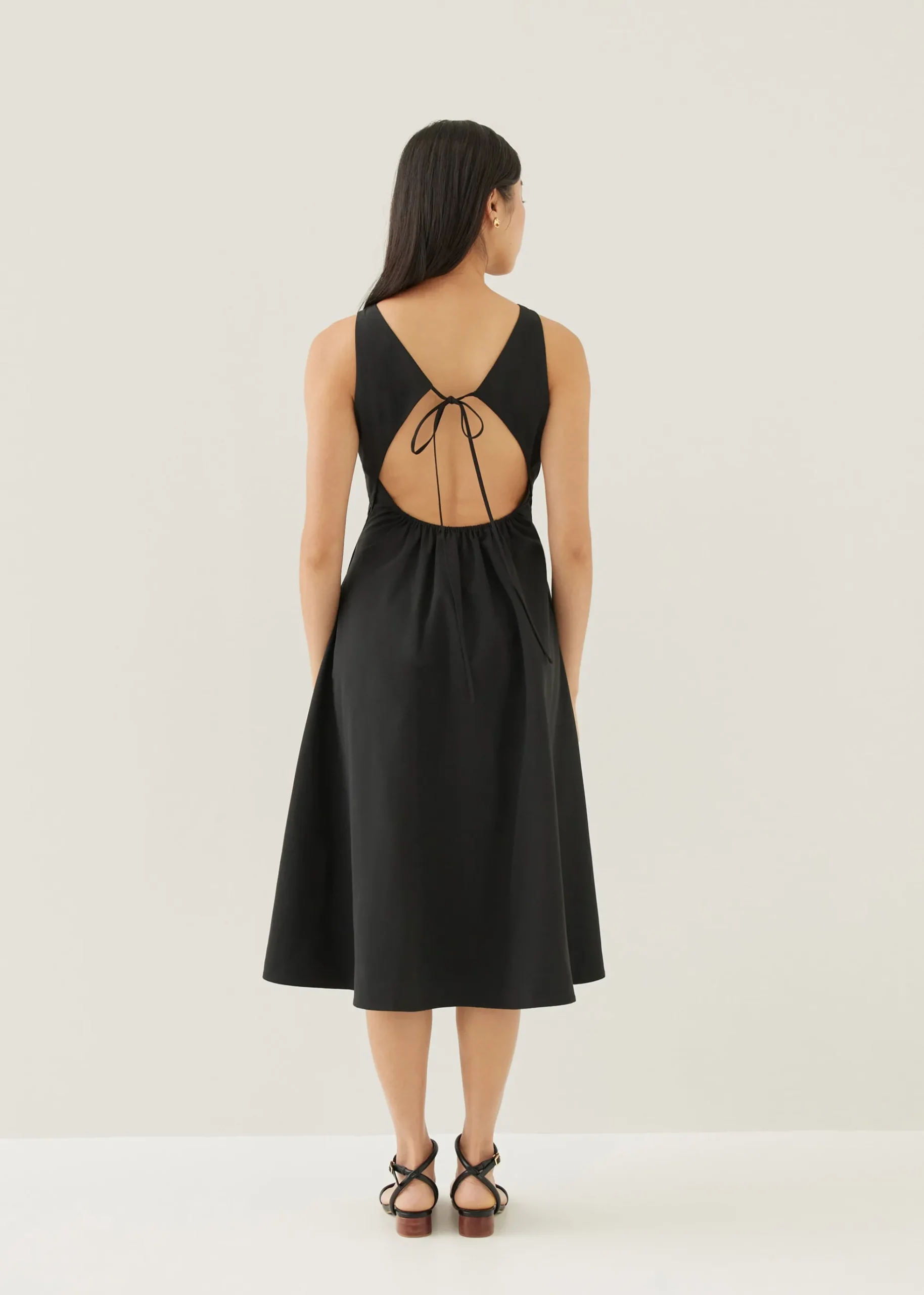 Jica Padded Fit & Flare Midi Dress