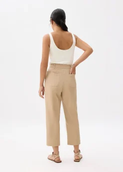 Jin Elastic Cotton Chino Pants