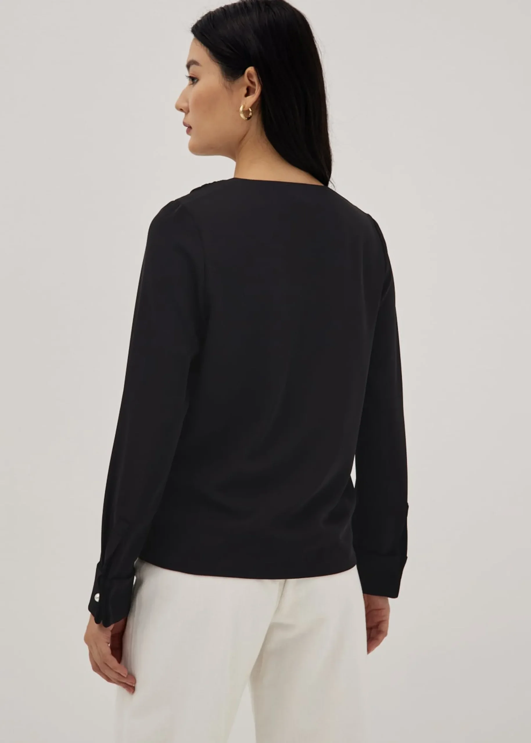 Joan Cross Front Crepe Blouse