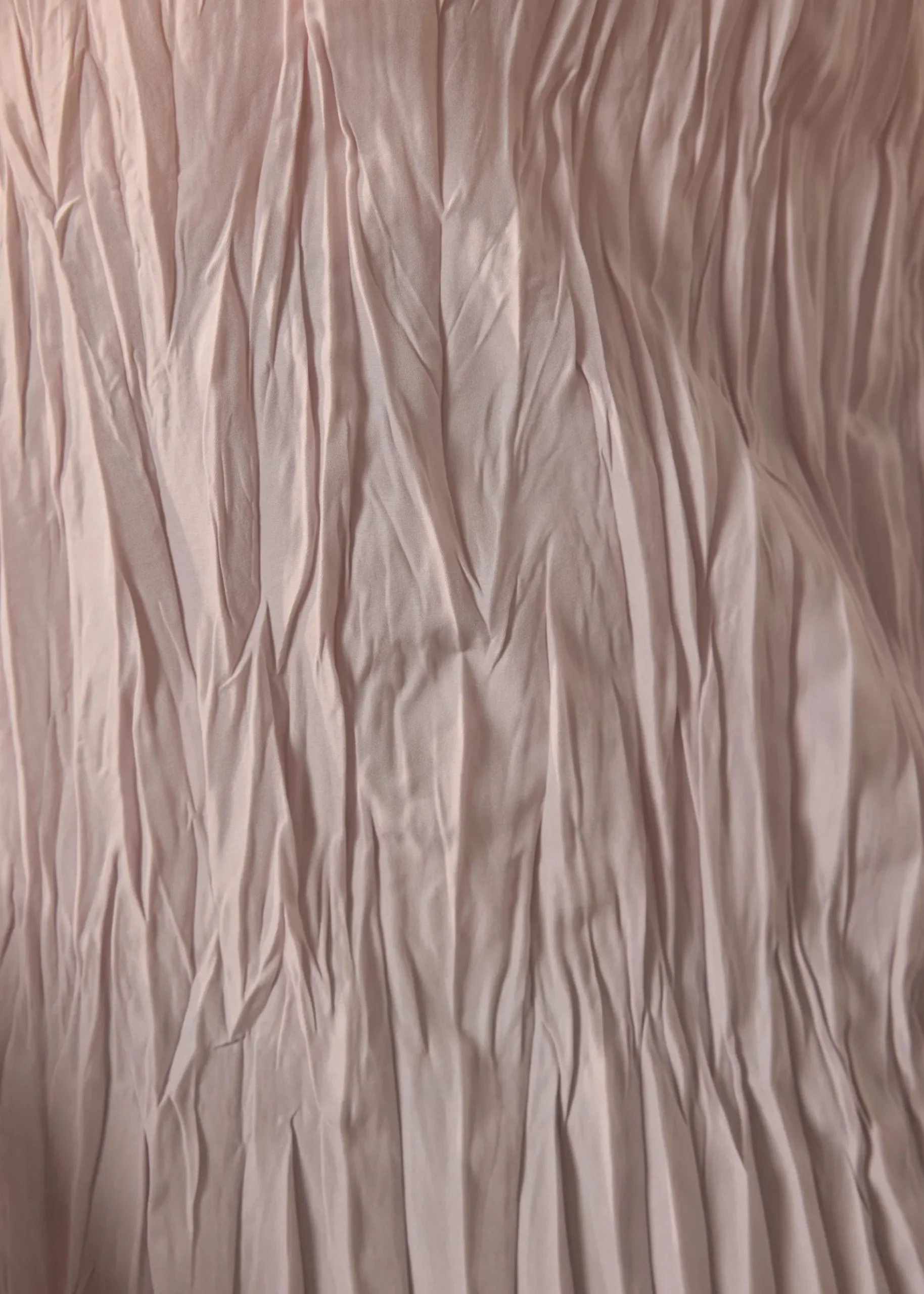 Joanne Crinkled Pleats Asymmetric Hem Top