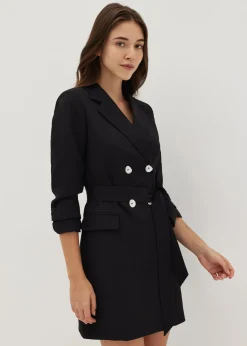 Joella Double Breasted Tuxedo Dress