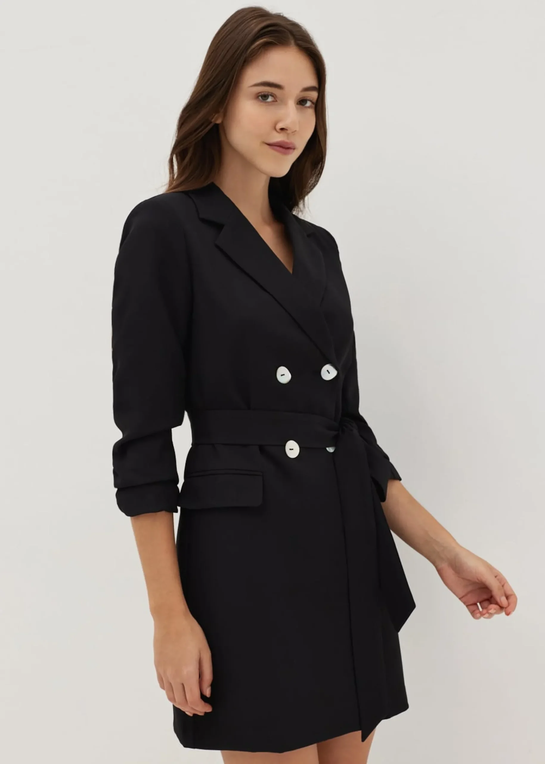 Joella Double Breasted Tuxedo Dress