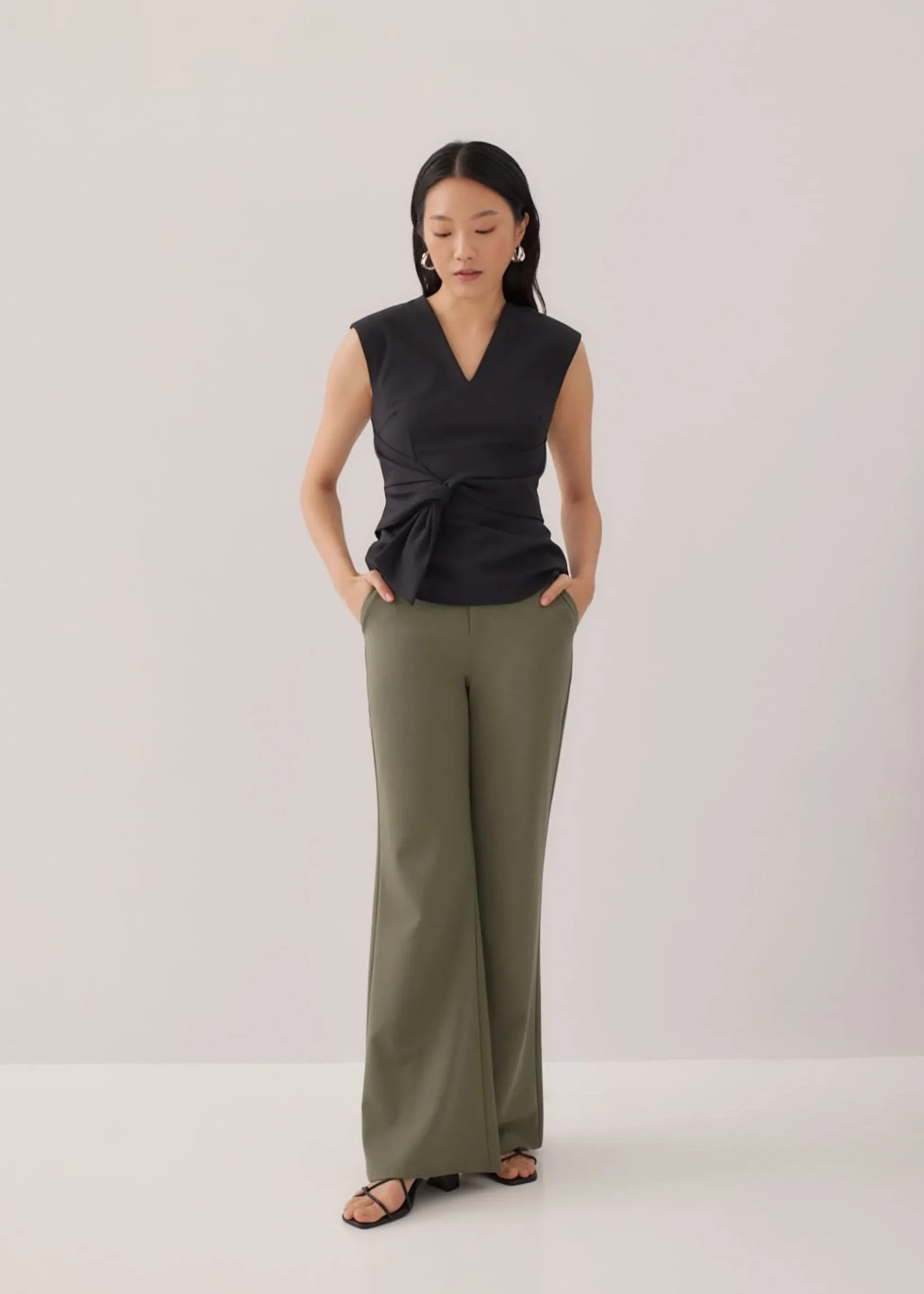 Jolina Padded Tie Waist Top