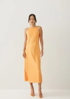 Jorelle Satin A-line Midaxi Dress