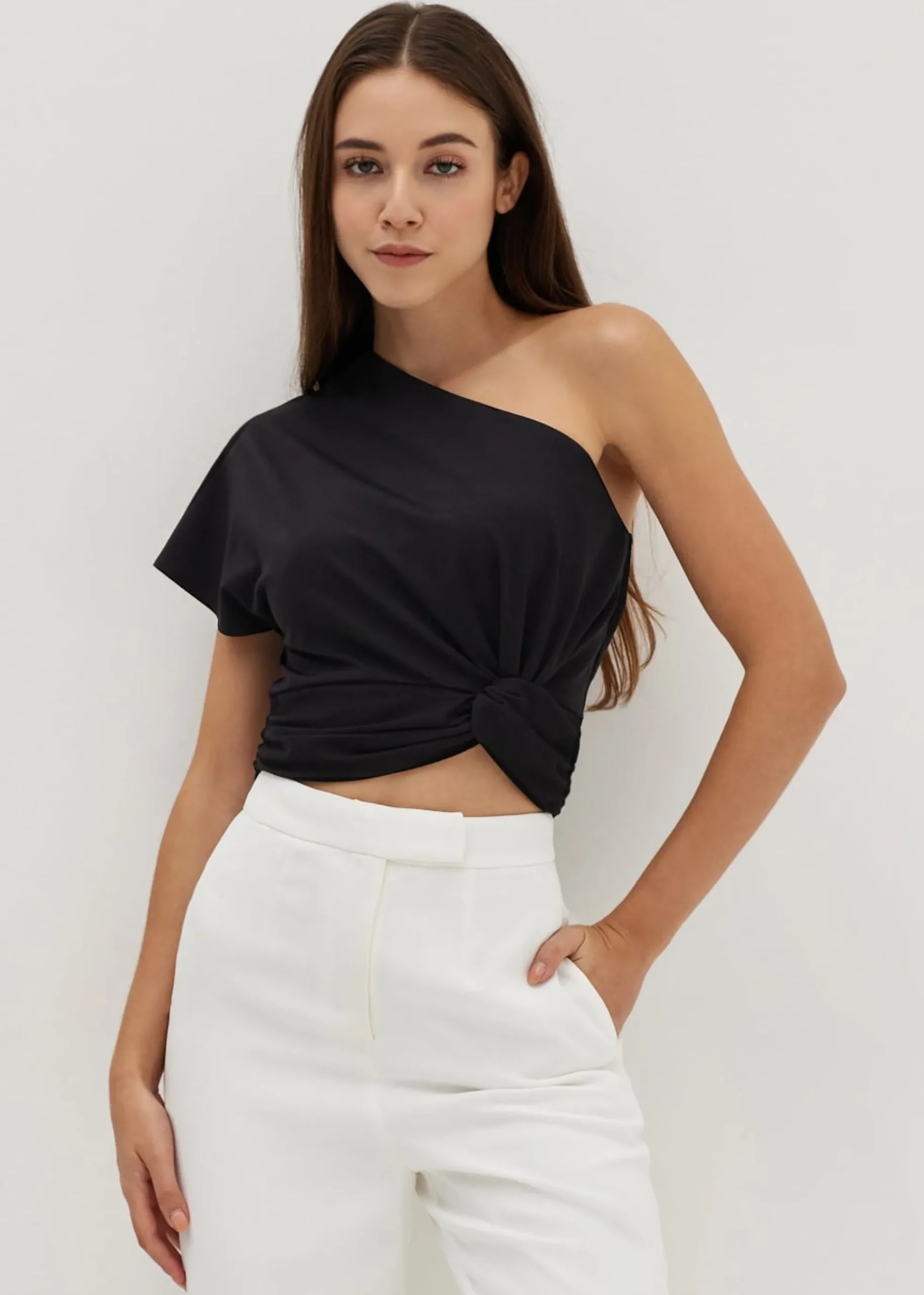 Josephine Knot Front Toga Top