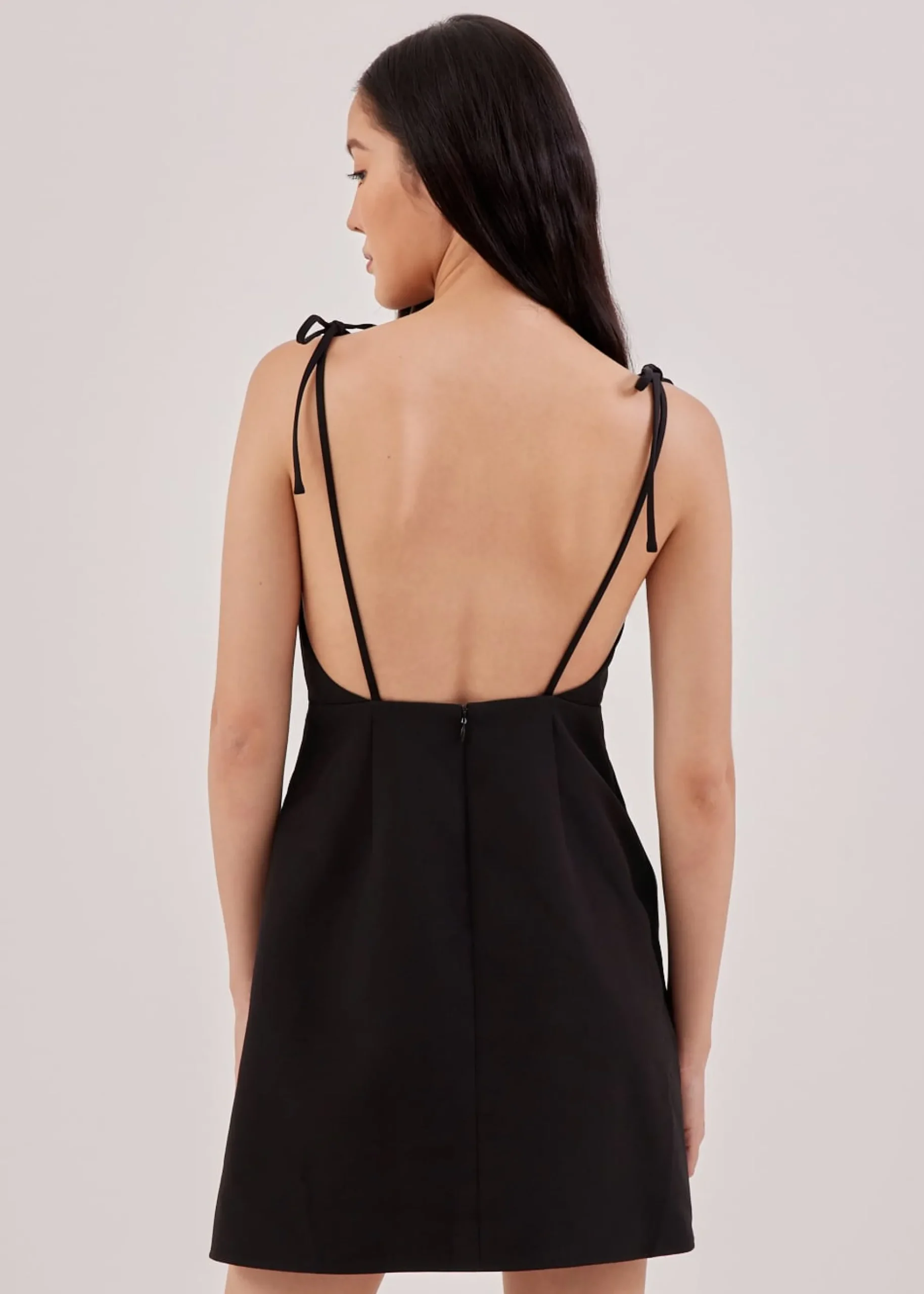 Jovene Padded Low Back Mini Dress