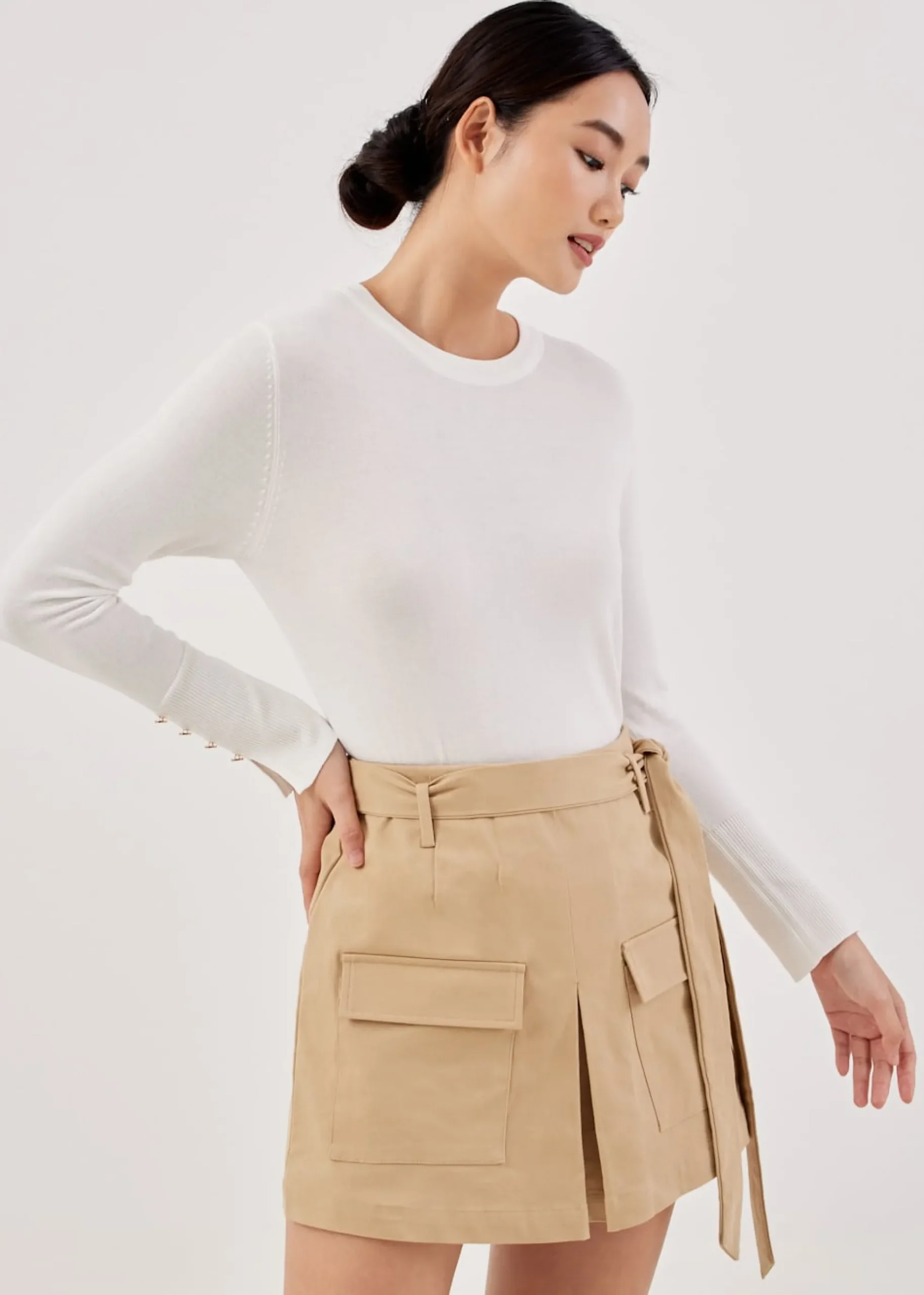 Julieta Crew Neck Knit Top