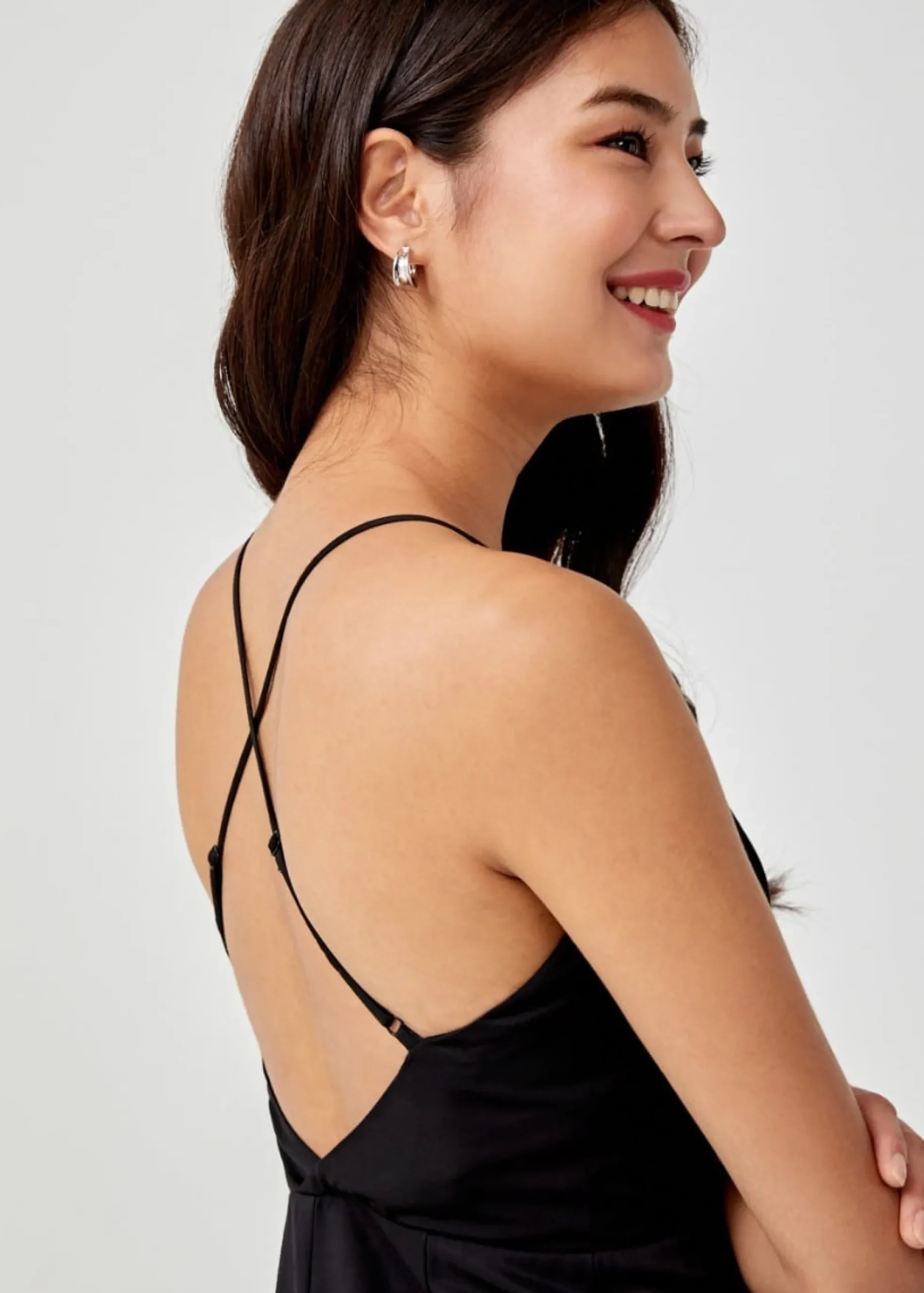Julita Cross Back Midi Dress
