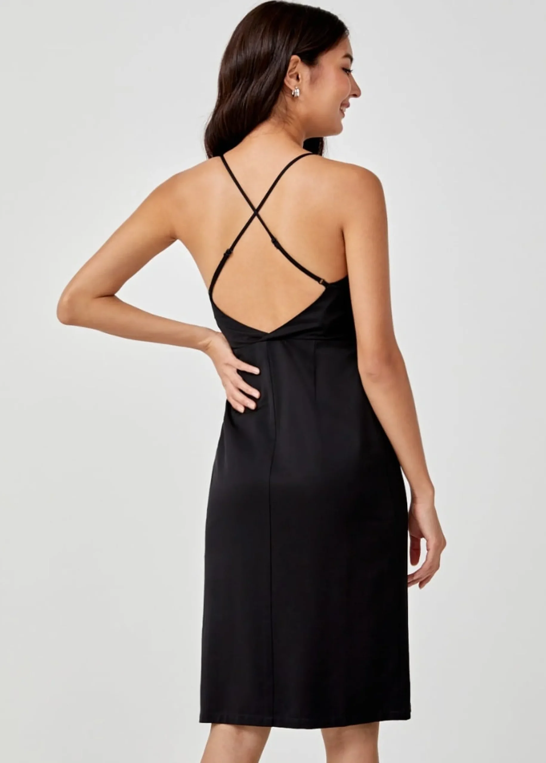 Julita Cross Back Midi Dress