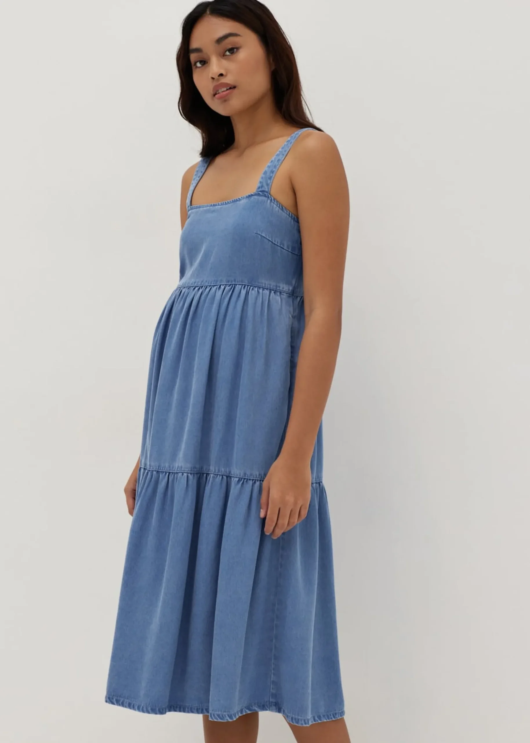 Justine Maternity Nursing Smocked Dress