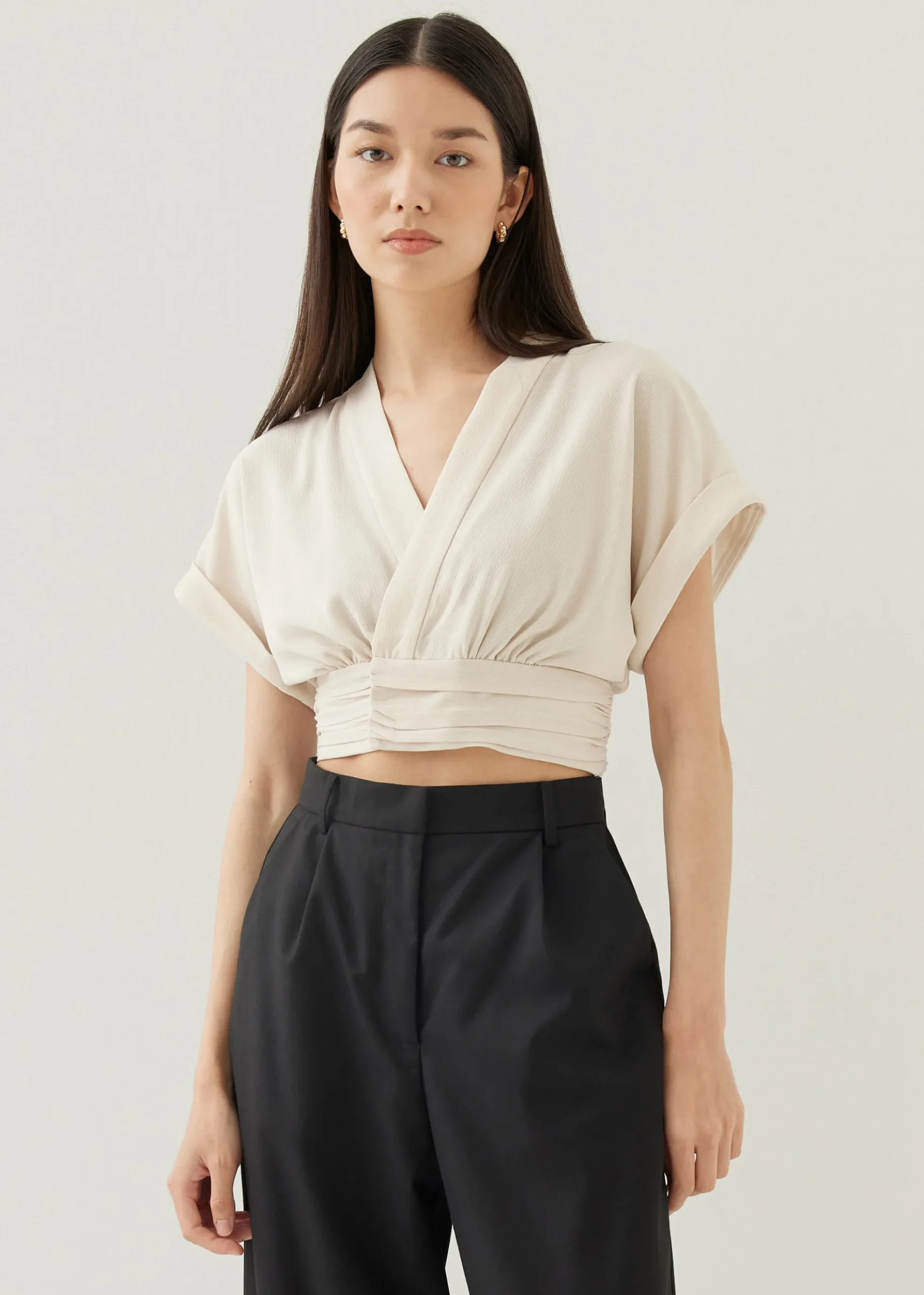 Karinn V-neck Wrap Top
