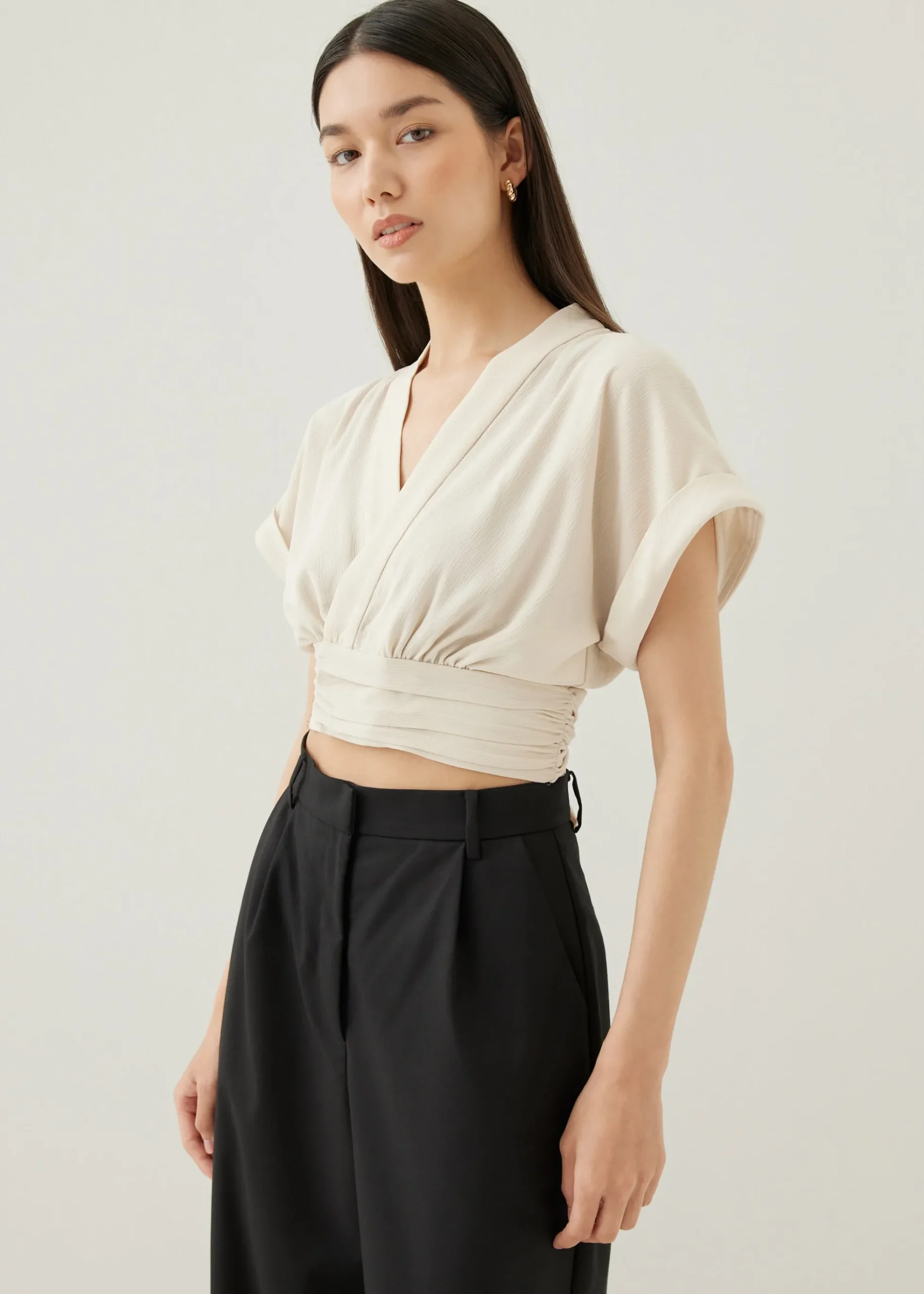 Karinn V-neck Wrap Top