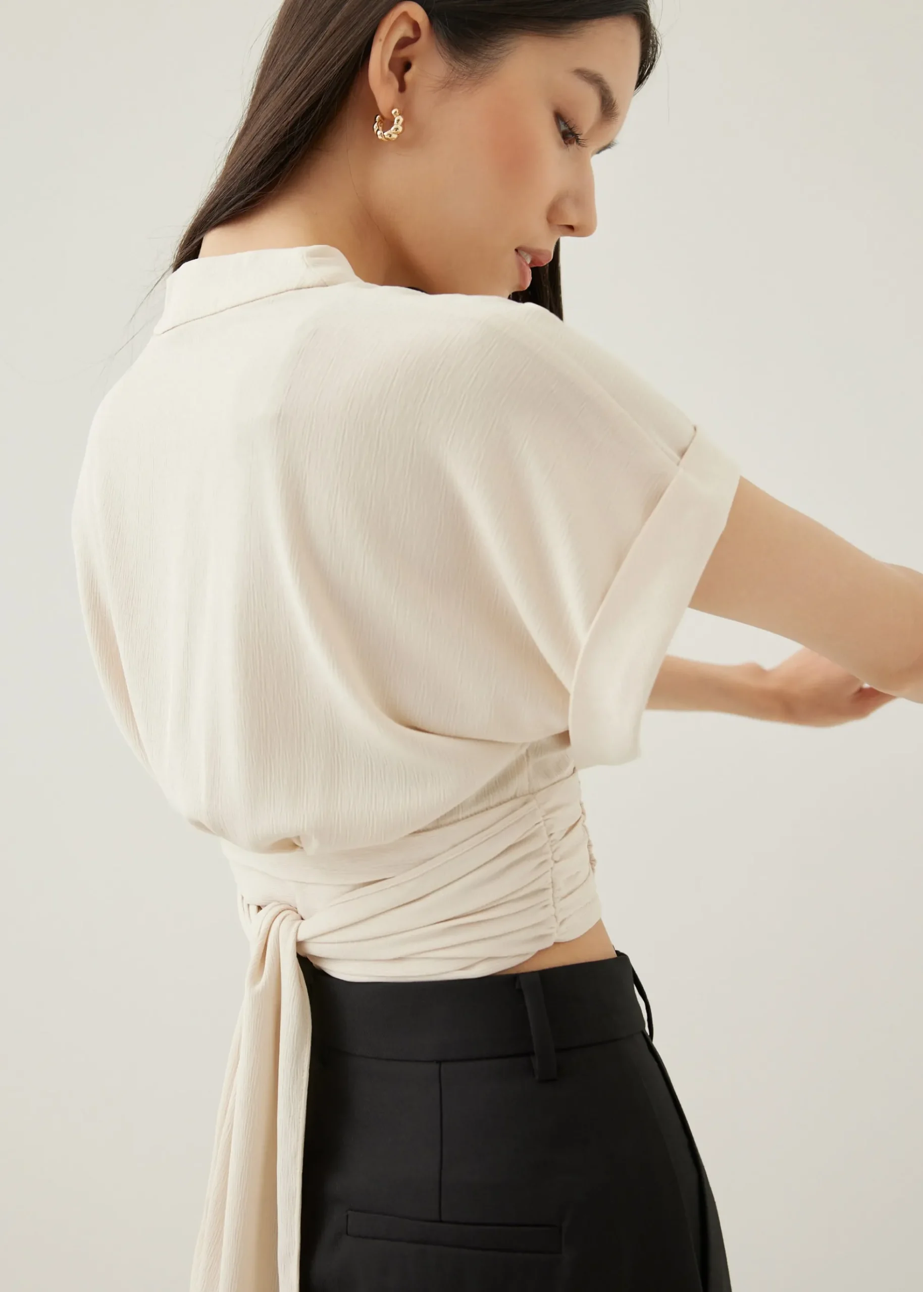Karinn V-neck Wrap Top