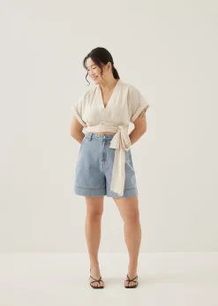 Karinn V-neck Wrap Top