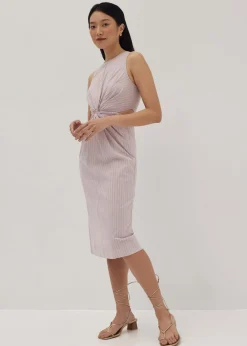 Kathlyn Twist Front Column Midi Dress