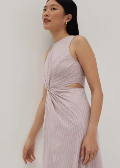 Kathlyn Twist Front Column Midi Dress