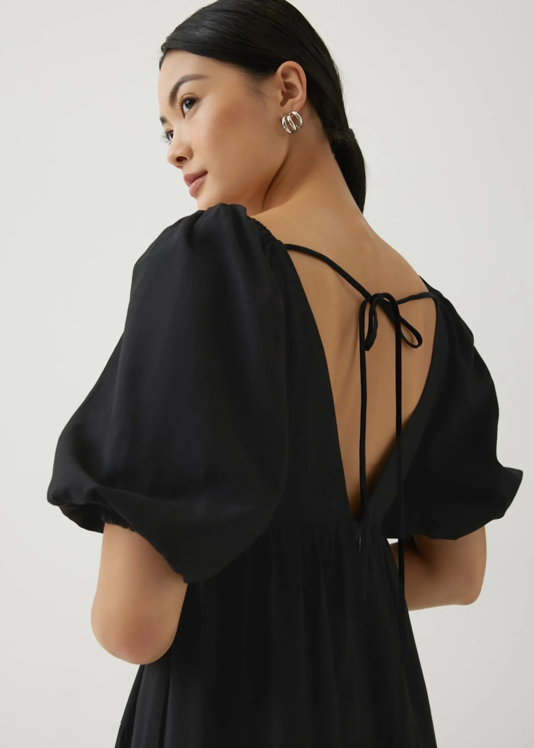 Katrine Padded Tiered Maxi Dress