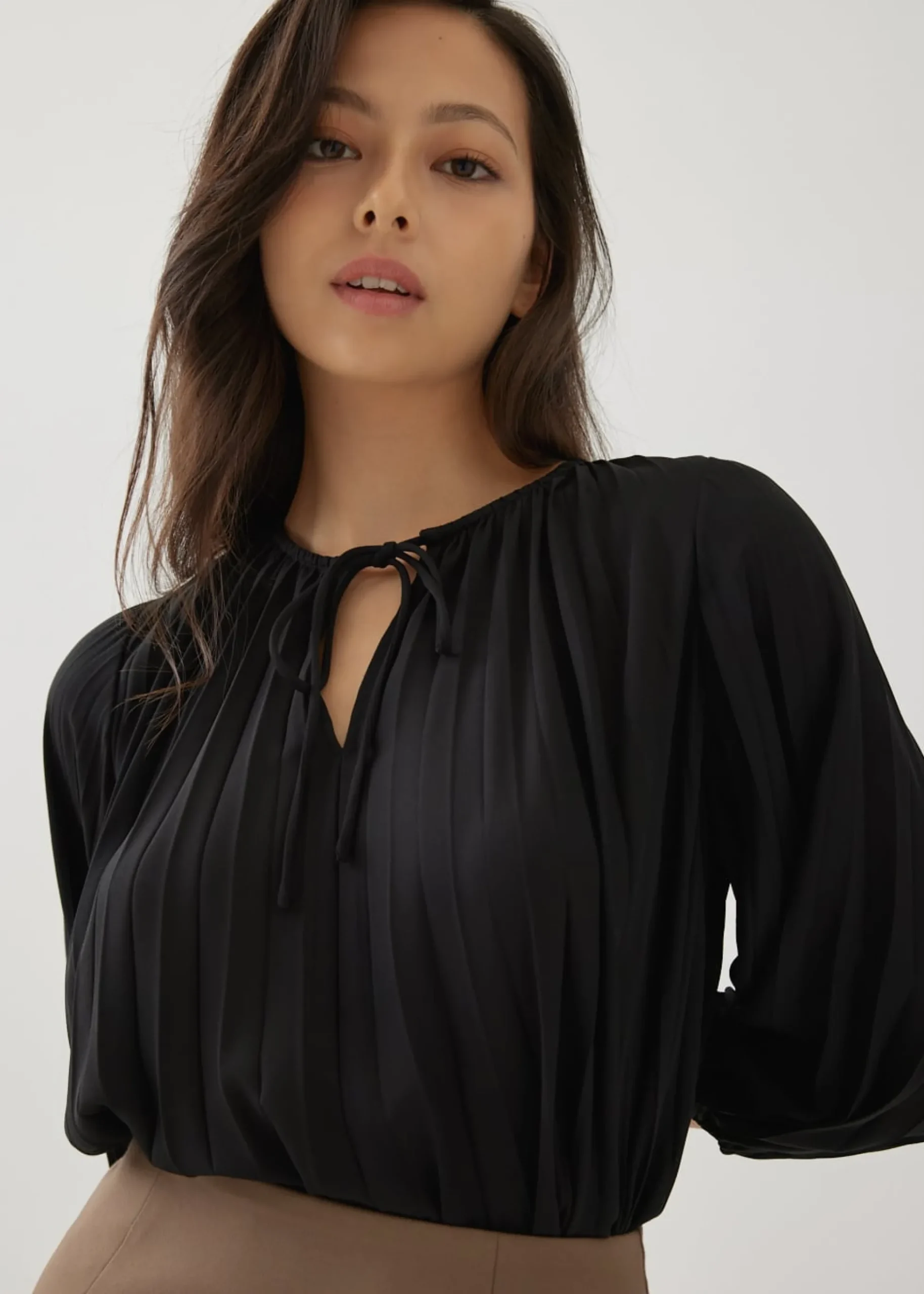 Keaton Pleat Poet Blouse