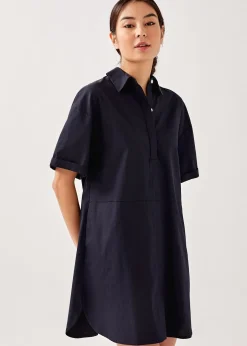 Keirra Pleat Back Shirt Dress
