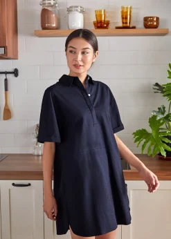 Keirra Pleat Back Shirt Dress