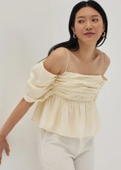 Keisha Ruched Peplum Camisole