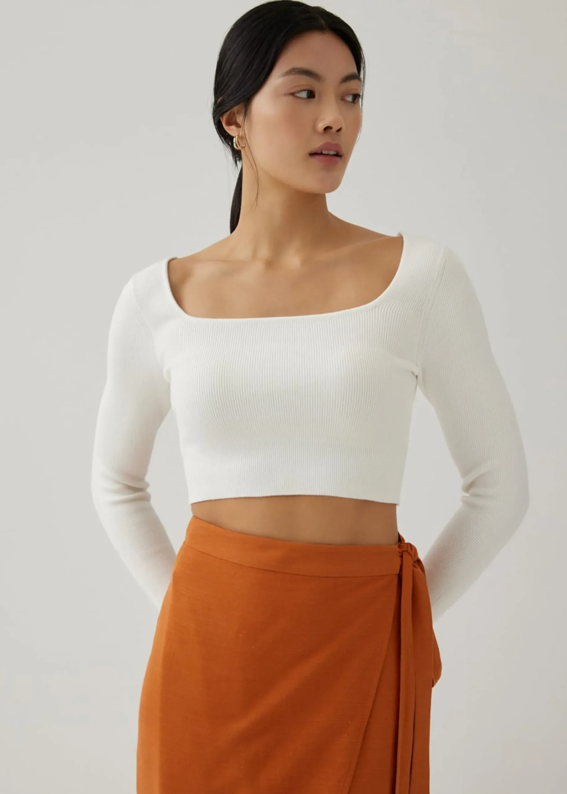 Kezia Square Neck Crop Top