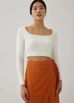 Kezia Square Neck Crop Top