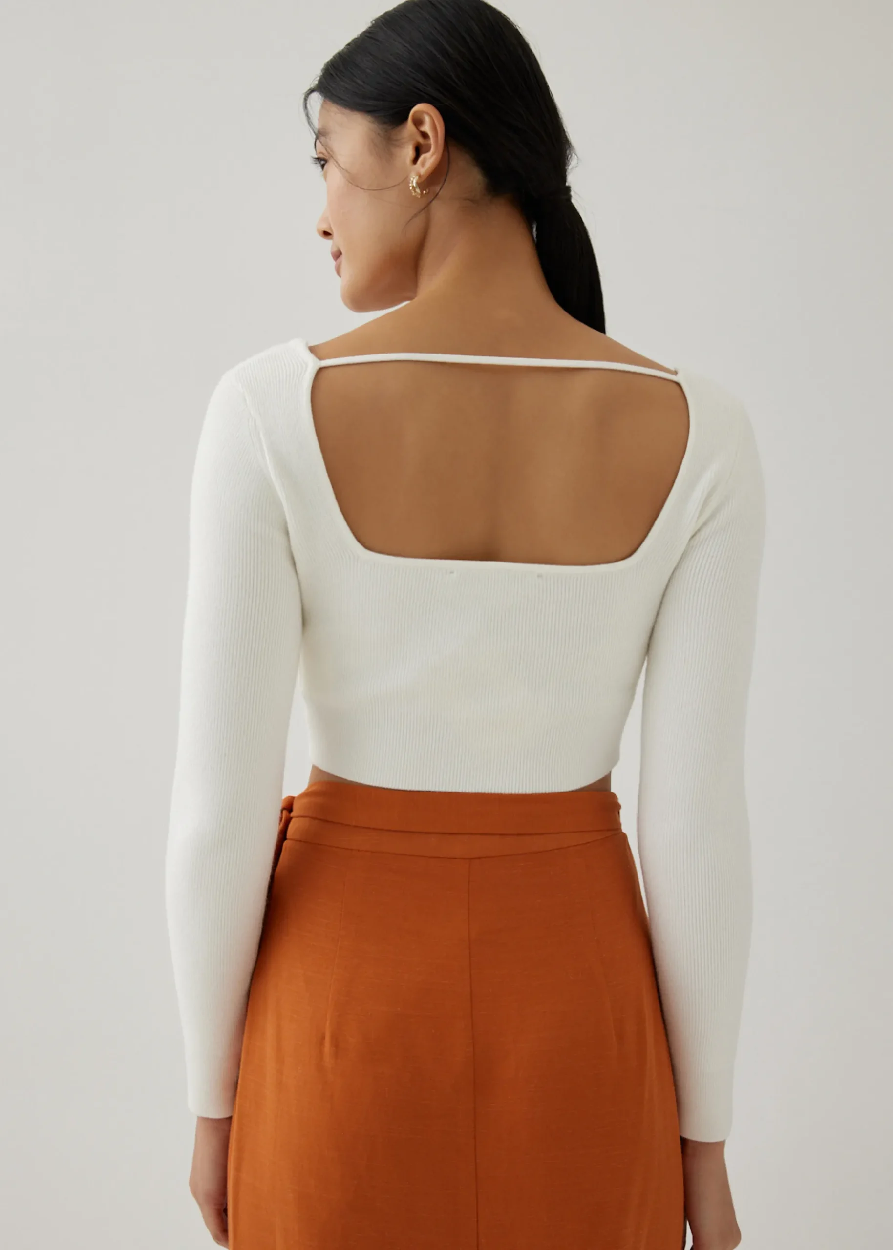Kezia Square Neck Crop Top