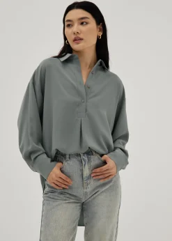 Kiersten Popover Relaxed Blouse