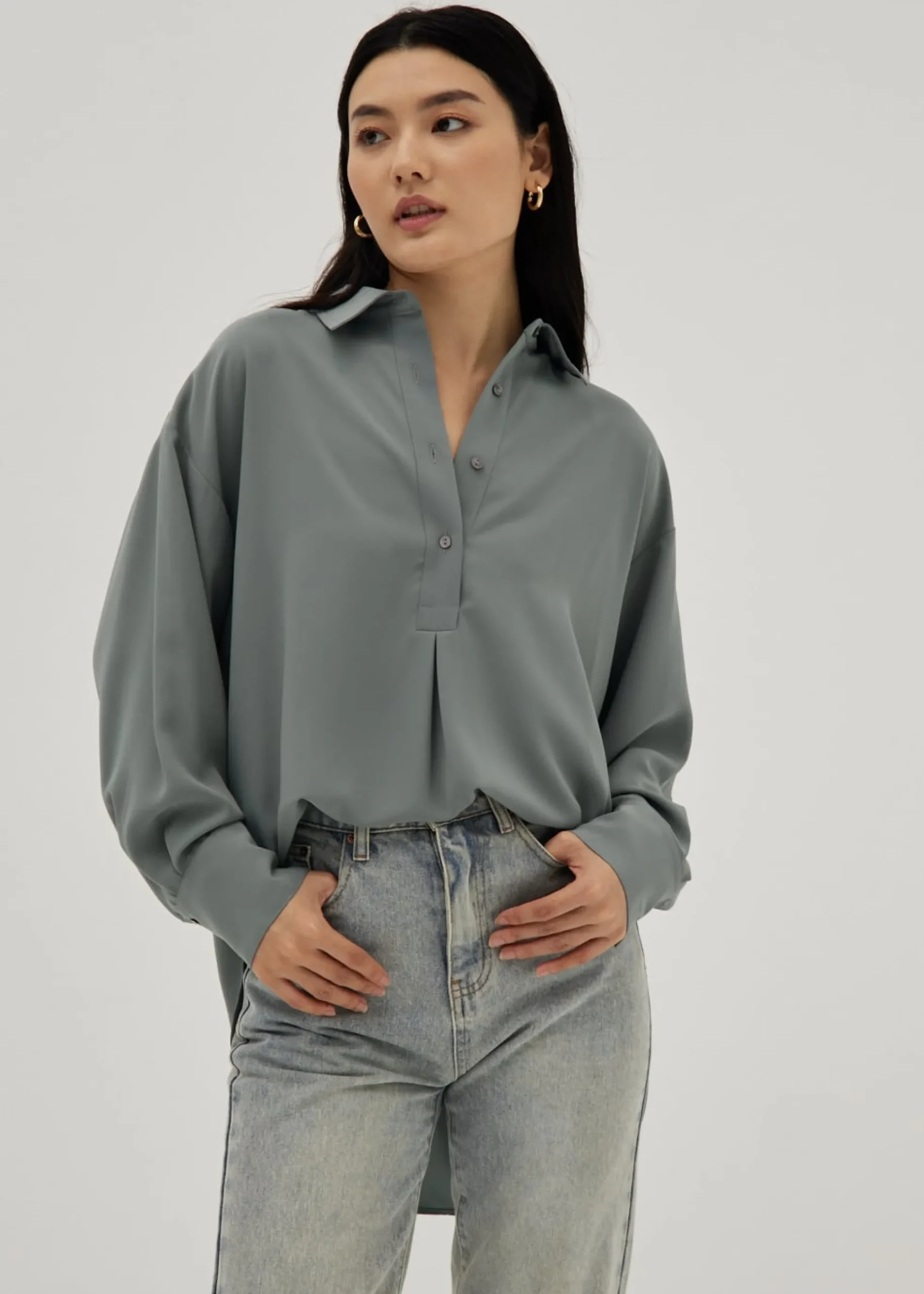 Kiersten Popover Relaxed Blouse