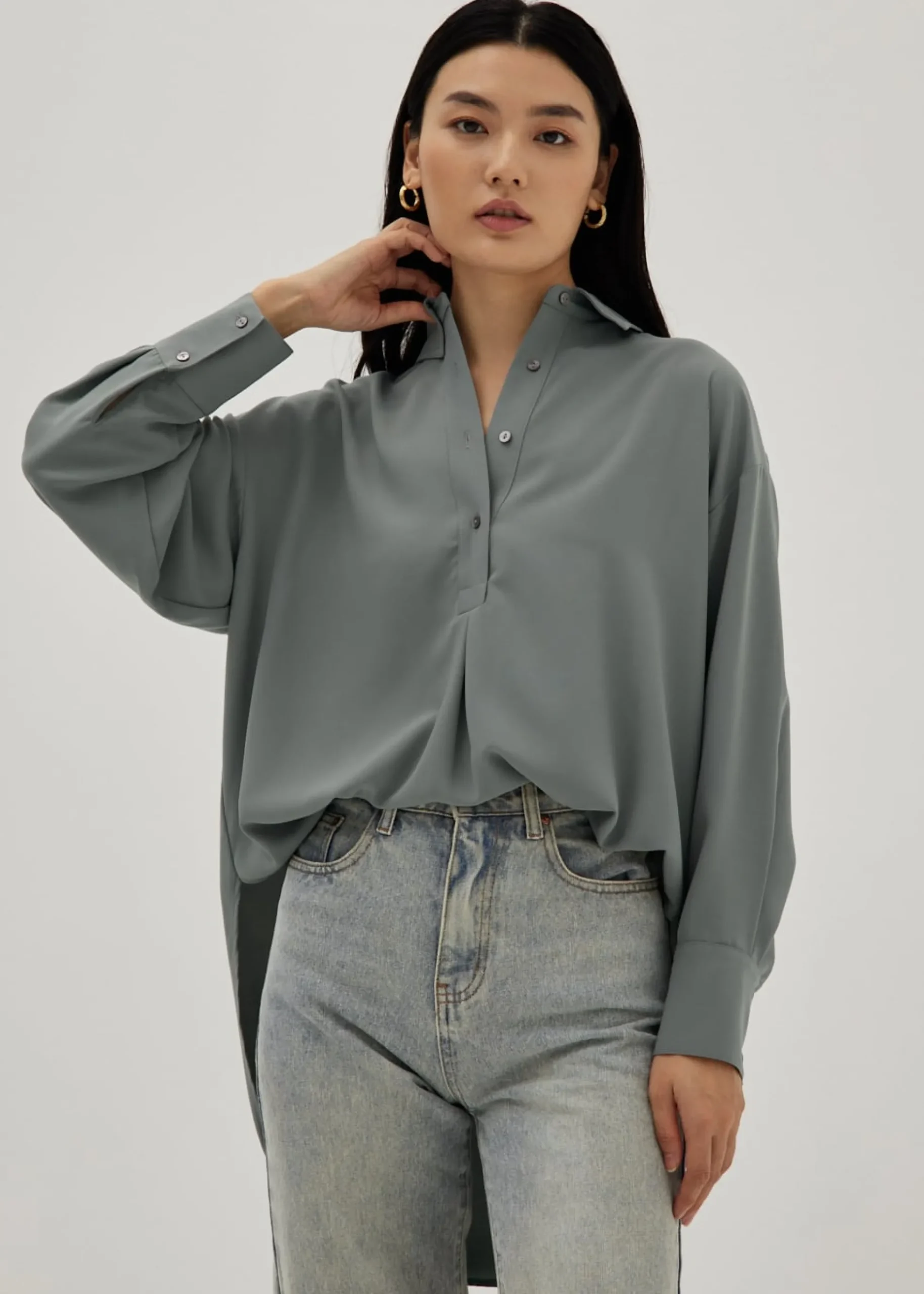 Kiersten Popover Relaxed Blouse