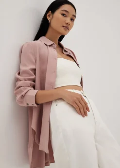 Kinslee Cuffed Sleeve Button Down Shirt