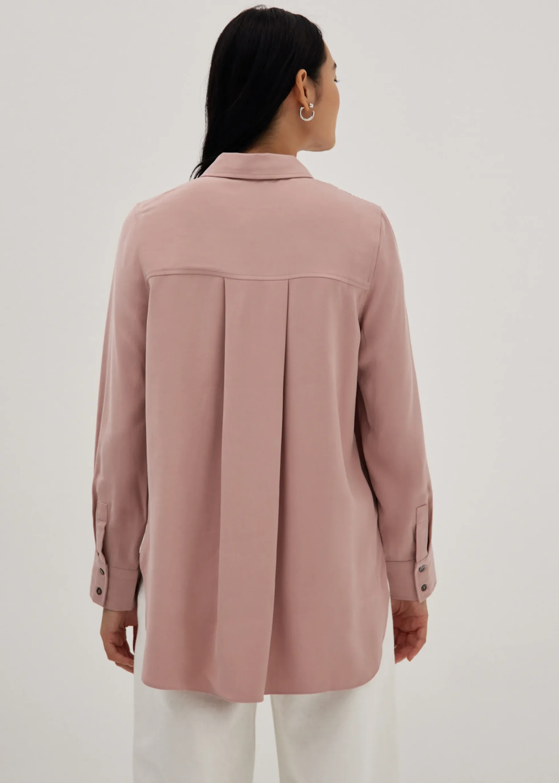Kinslee Cuffed Sleeve Button Down Shirt