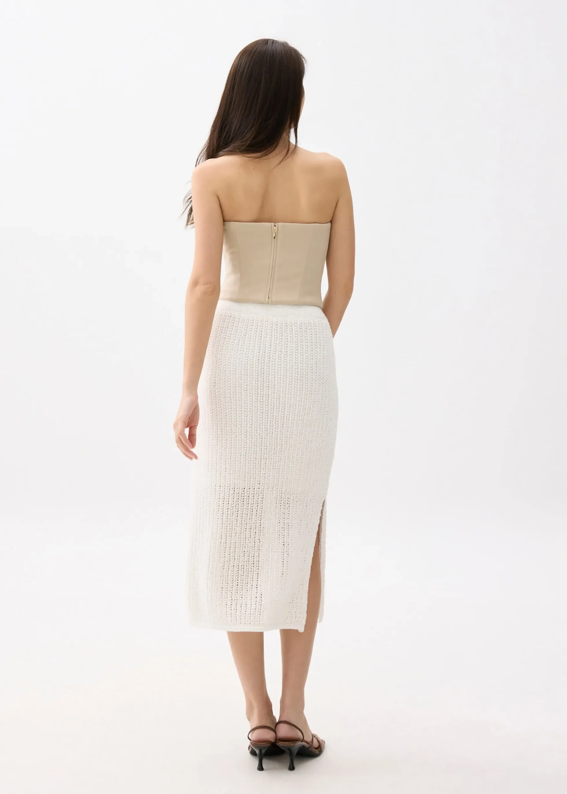 Knit Column Midi Skirt