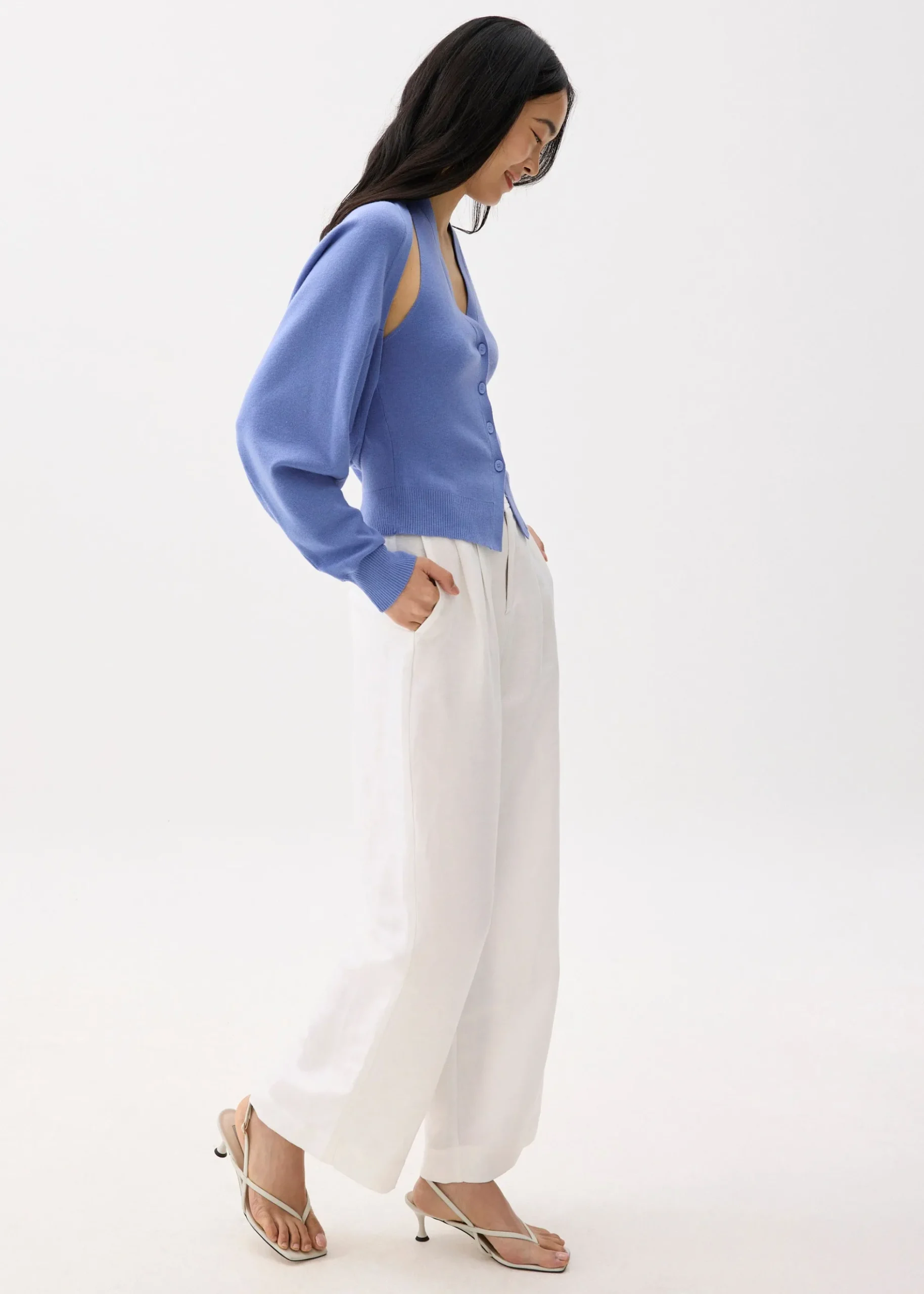 Knit Fitted Halter Neck Top