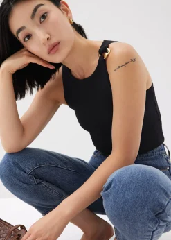 Knit Racer Tank Top
