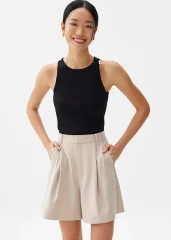 Knit Racer Tank Top