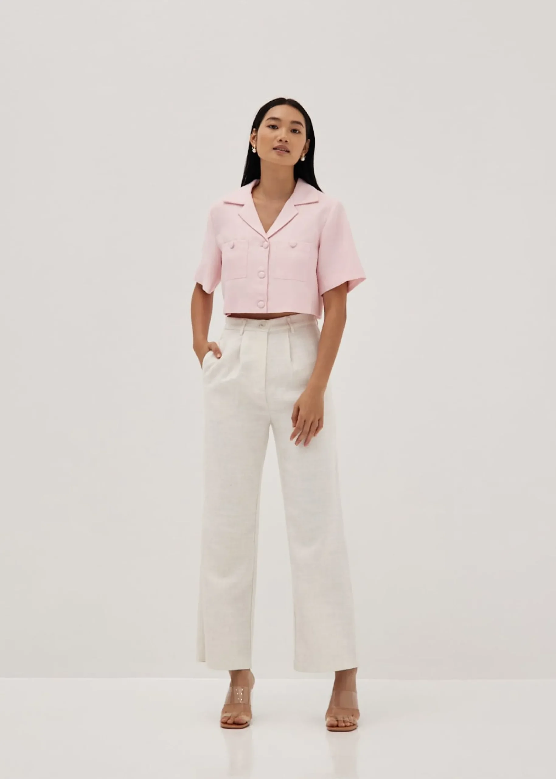 Krecia Tweed Tailored Collared Outer