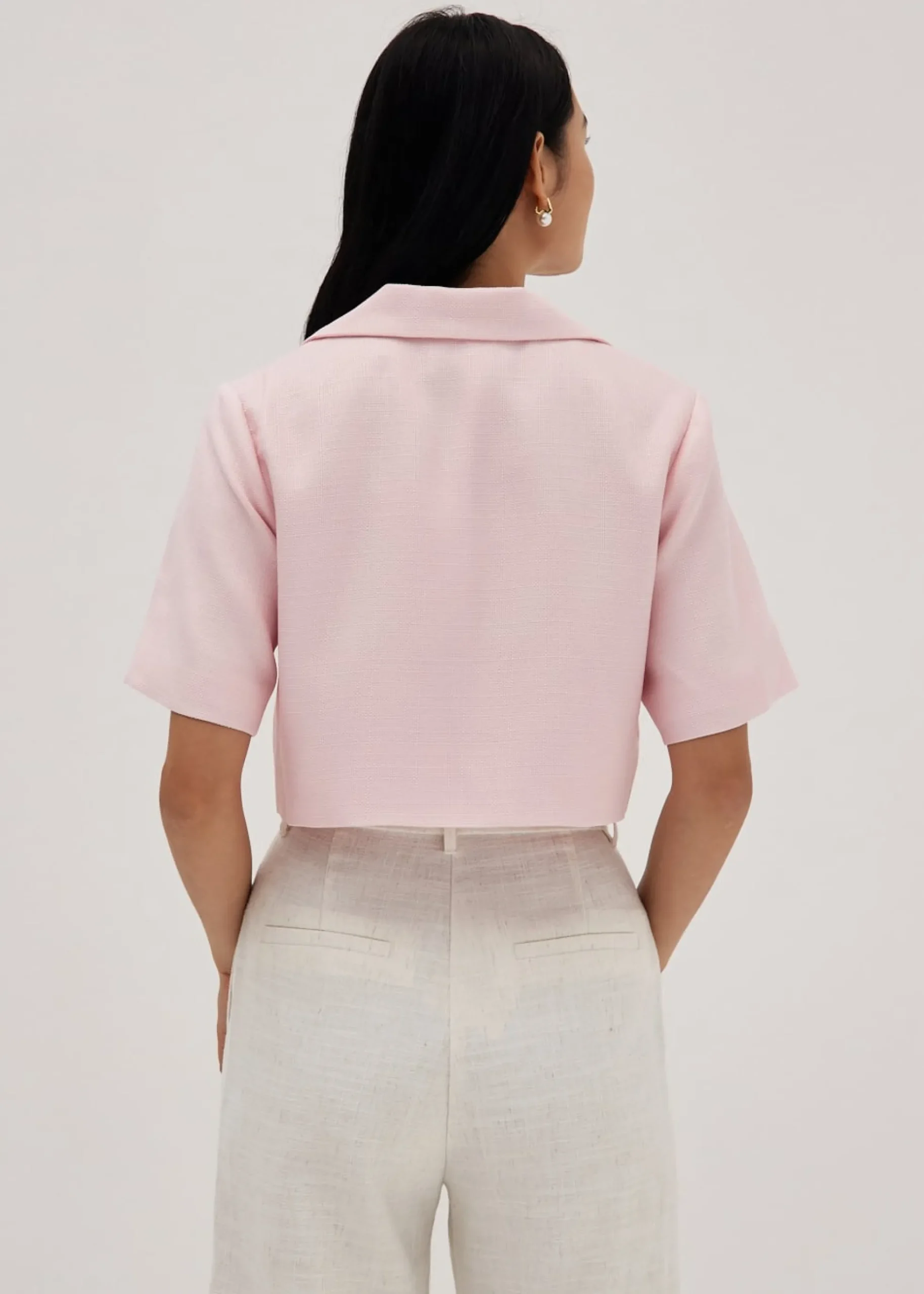 Krecia Tweed Tailored Collared Outer