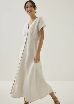 Kryza Linen A-line Midi Dress