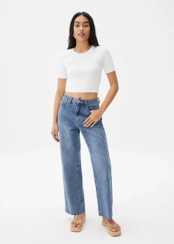 Kyle Knit Round Neck Crop Top
