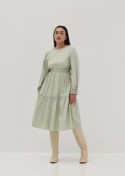Kyline Tiered Ruched Midi Dress