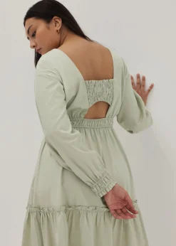 Kyline Tiered Ruched Midi Dress