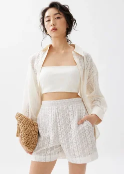 Lace A-line Shorts